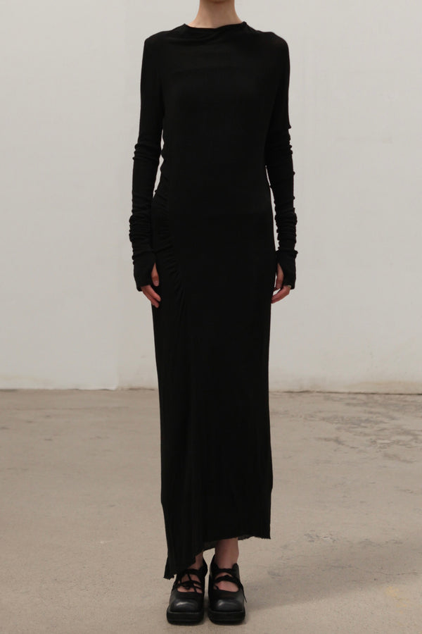 Marc Le Bihan Lightweight 4-SEAM Long Dress 2875 MLB-2875-H24-NOIR